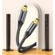 4. Vention geflochtenes optisches Audiokabel mit Aluminiumstecker, 10 m, Schwarz