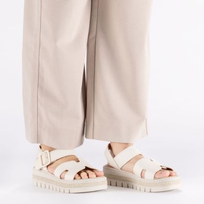 6. Beige Keilsandalen für Damen Rieker V4952-60