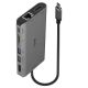 6. Lindy 43323 Dockingstation, kabelgebunden, USB 3.2 Gen 1 (3.1 Gen 1), Typ-C, Schwarz, Grau