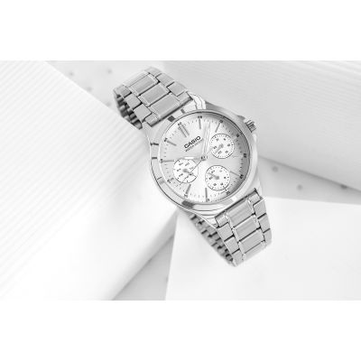 5. CASIO LTP-V300D-7 Damenuhr + Box