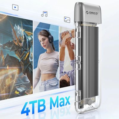 8. Orico TXM2-C3 M.2 NVME USB-C 3.2 10Gb/s Festplattenlaufwerk - Grau