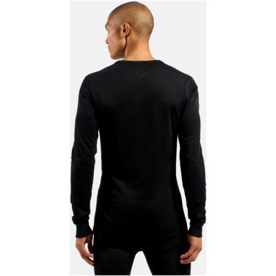 4. Herrenuntershirt Odlo BL TOP Crew Neck l/s ACTIVE WARM ECO Gr. M Schwarz