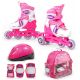 SMJ Sport Combo Pink LED Set: 2in1 Rollschuhe HS-TNK-000009549