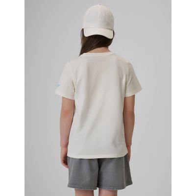 2. Mädchen-T-Shirt mit Aufdruck, regulär, Größe 4F 4FJRAW26TTSHF4325-11S