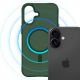 3. 3mk Smoke MagCase für iPhone 16 - Grün-Transparent