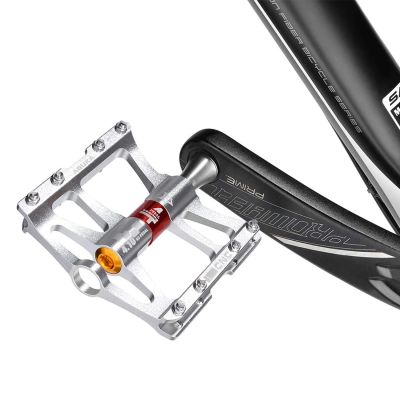6. Rockbros JT410 4.10 4-Kugellager-Fahrradpedale - Silber