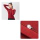 3. Rockbros YPW065 TVI Damen-Radtrikot mit langen Ärmeln, Herbst/Winter, Größe M – Rot