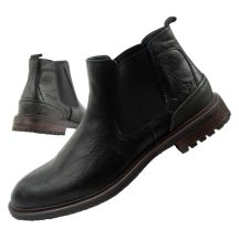 Wrangler Randy Herren Schuhe Chelsea Boots elegant modisch Slip-On Schwarz