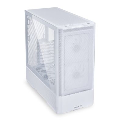 13. Lian Li LANCOOL 207 PC-Gehäuse, Midi-Tower, ATX, gehärtetes Glas – Weiß