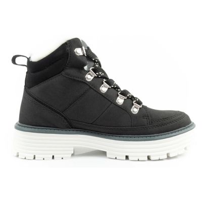 4. O'Neill Winterstiefel Damen Wanderstiefel Stiefeletten modisch Schwarz Weiß