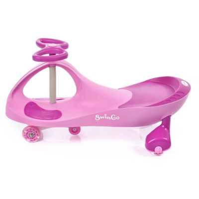 9. Pink Meteor Swingo Gravity Ride-On