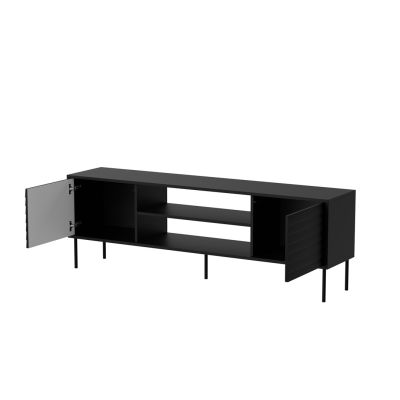 2. EF CORTINA TV-Schrank 180x40x60 schwarz