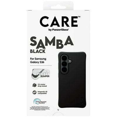 6. CARE by PanzerGlass Samba Black Qi Hülle für Samsung Galaxy S26 - Schwarz