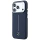 2. Mercedes Leder-Halbhülle mit ikonischer Linie und MagSafe-Funktion für iPhone 17 Pro Max – Marineblau