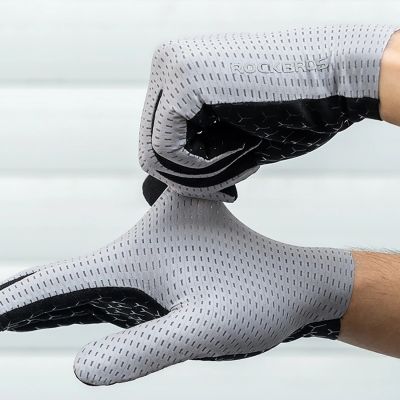 5. Rockbros Atmungsaktive Vollfinger-Fahrradhandschuhe, Größe: XXL - Grün