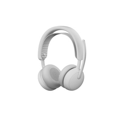 Logitech Zone Wireless 2 ES Headset mit Kabel- und Kabelanschluss, Kopfbügel, Anruf-/Musikfunktion, USB Typ-C, Bluetooth, Weiß