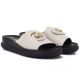 4. Beige Leder-Keilsandalen für Damen S.Barski KV61-6046