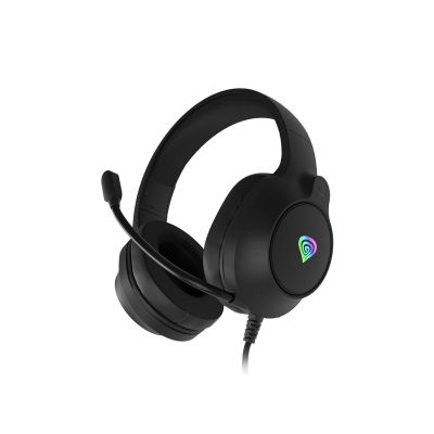 7. GENESIS NEON 213 Headset, kabelgebunden, für Telefonate/Musik, USB Typ-A, Schwarz