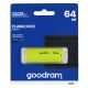 GoodRam UME2 UME2-0640Y0R11 USB-Stick (64 GB; USB 2.0; gelb)