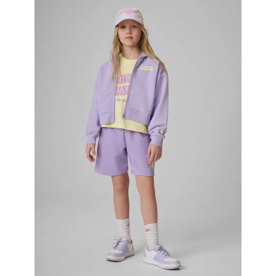 7. Lockerer Mädchen-Sweatshirt mit Kapuze 4F 4FJRSS26TSWSF2936-52S