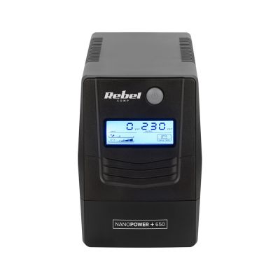 2. Rebel Nanopower Plus 650 USV | Offline | Sinuswelle | 650 VA | 360 W | LCD | USB