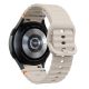 2. Tech-Protect Silikon-Sportarmband für Samsung Galaxy Watch 4/5/5 Pro/6/7/FE – Beige