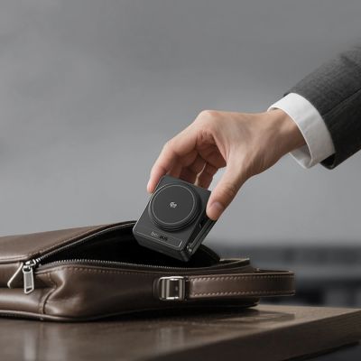 9. Baseus PicoGo AF21 3-in-1 Qi2.2 35W Wireless-Ladegerät mit 45W EU-Netzteil und 1m USB-C-Kabel – Schwarz