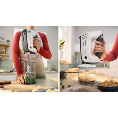 17. Bosch ErgoMixx MFQ37490 Küchenmaschine mit Rührschüssel (750 W; Weiß)
