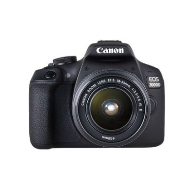 4. Canon EOS 2000D BK 18-55 IS II EU26 SLR-Kamera-Kit (24,1 MP CMOS, 6000 x 4000 px, Schwarz)