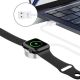 4. Tech-Protect UltraBoost magnetisches induktives Ladegerät mit USB-A-Anschluss für Apple Watch 1,2 m – Weiß