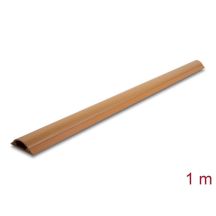 DeLOCK Selbstklebende Kabelleiste 50 x 13 mm – 1 m lang, Holzoptik