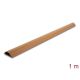 DeLOCK Selbstklebende Kabelleiste 50 x 13 mm – 1 m lang, Holzoptik