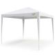 4. Gartenzelt-Pavillon PE 3x3x2,45 m Weiß Saska Garten