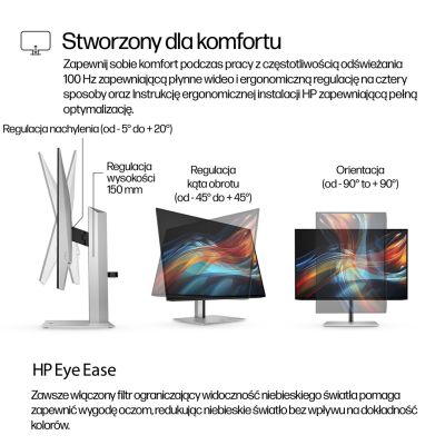 8. HP LED-Monitor 24" S7 Pro 724pu (8Y2F7AA) 100Hz