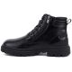 8. Schwarze Herren-Ankle-Boots aus Leder mit zwei Reißverschlüssen, Big Star UU174242