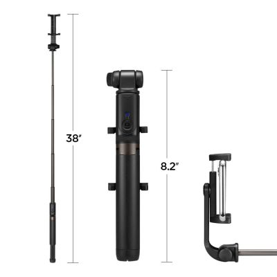 38. Spigen S540W Bluetooth-Selfie-Stick mit Stativ – Schwarz