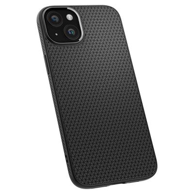 17. Spigen Liquid Air Hülle für iPhone 15 – Mattschwarz