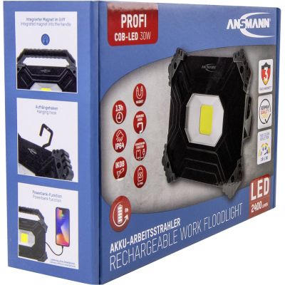 8. Ansmann FL2500R Arbeitsleuchte, 2400 Lumen, wiederaufladbar