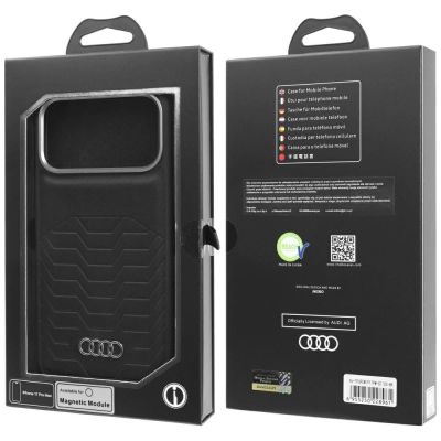 10. Audi GT MagSafe Kunstlederhülle für iPhone 17 Pro Max - Schwarz