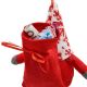 9. Dekorativer Weihnachtsmann mit Geschenktüte, 15 cm, rot