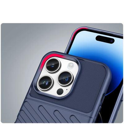6. Thunder Case iPhone 14 Pro blaue gepanzerte Hülle