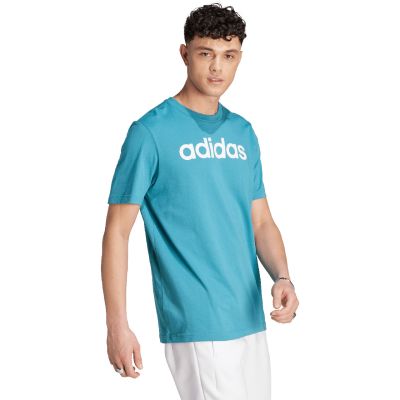 11. adidas Essentials Single Jersey Linear Logo-T-Shirt mit Stickerei M IJ8655