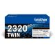 Brother TN-2320TWIN Tonerkartusche, 1 Stück, Original Schwarz