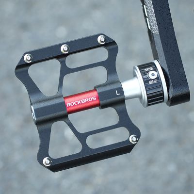 8. Rockbros K3462F-BK Abnehmbare Schnellspann-Fahrradpedale – Schwarz