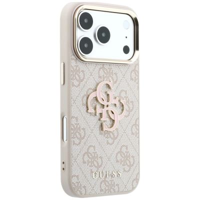 4. Guess 4G & Big Resin Logo Hülle für iPhone 17 Pro / 18 Pro - Pink