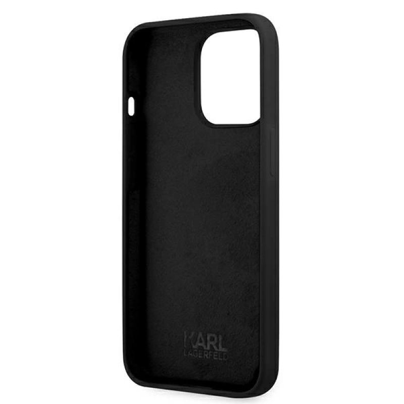 7. Karl Lagerfeld KLHCP13LSSKCK iPhone 13 Pro / 13 6.1" Hardcase schwarz/schwarz Silikon Karl & Choupette