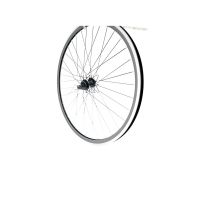 28-Zoll-Vorderrad, 6-Loch-Schnellspanner, O-schwarz/P-schwarz