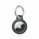 6. Tech-Protect Rough Hülle für Apple AirTag mit Ring – Schwarz