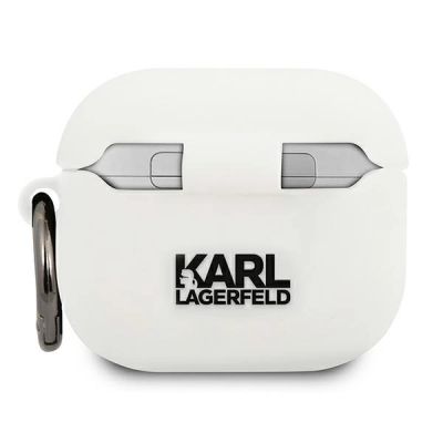 2. Karl Lagerfeld Silikon-Choupette-Hülle für AirPods 3 – Weiß