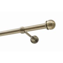 Einzelne Gardinenstange Ø 19 mm, Antik-Messing, 400 cm, Knauf MAX KOWALSKI